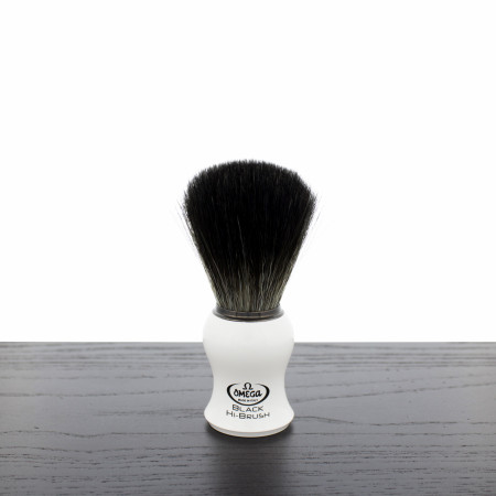 Omega Penelli White HI-BRUSH Synthetic Shaving Brush